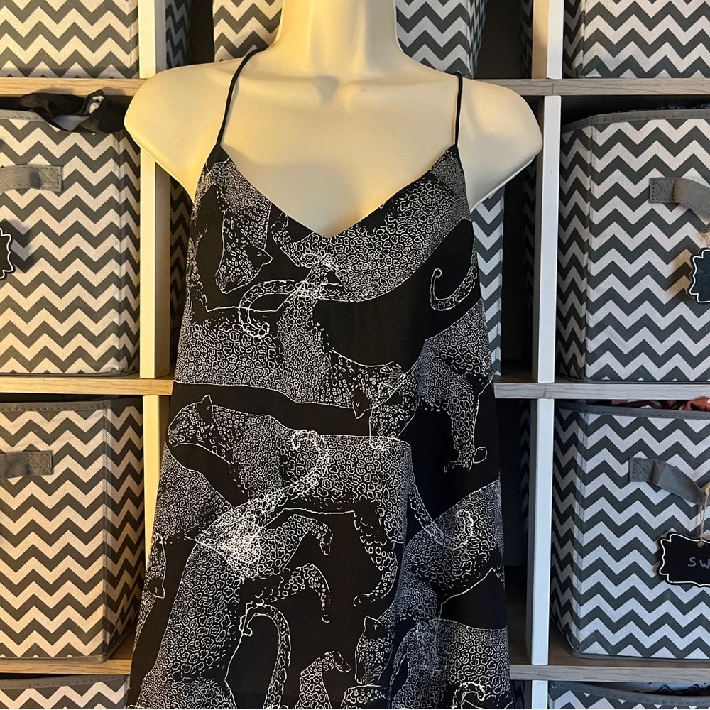 The Limited Black and White Leopard Patterned Top